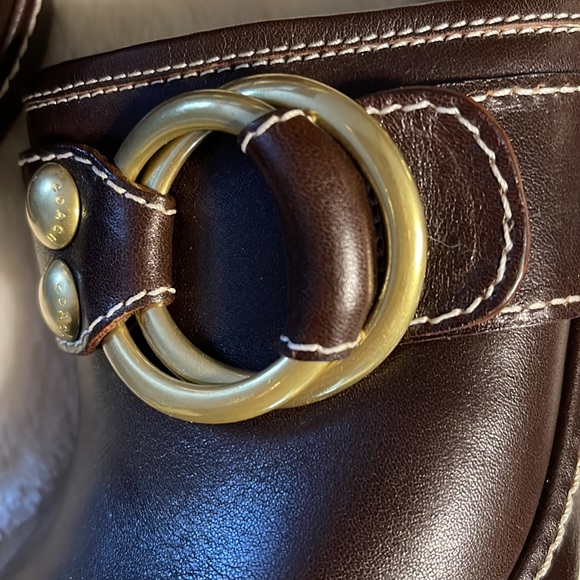 Coach Brown Leather Clogs - Picture 6 of 10